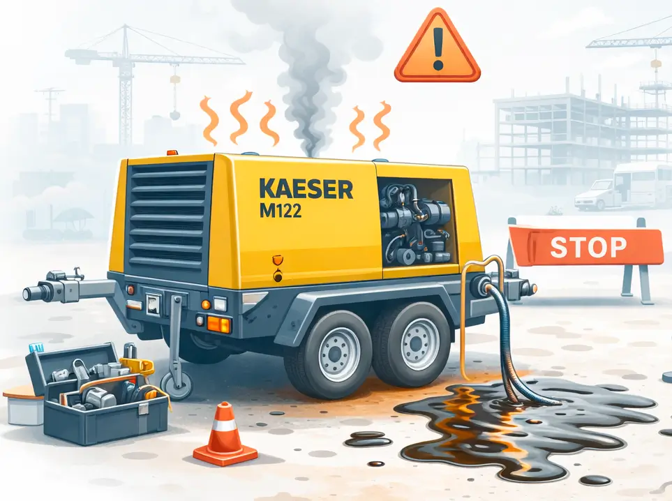Kaeser M122 аварийный ремонт КЭТ